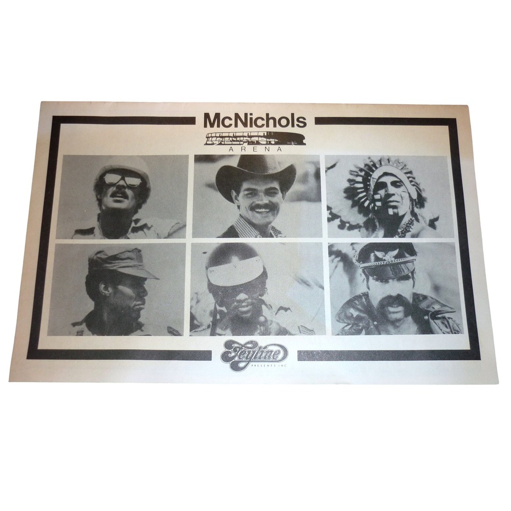 70s Village People Gloria Gaynor McNichols Arena Denver Concert Program Feyline